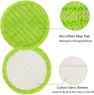 Drijvende Microvezel Dweilpad voor Elektrische Stoomreiniger - 6-Pack Vervangende Pads