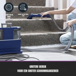 MMP® Tapijtreiniger machine - Tapijtreiniger - Tapijtreiniger apparaat - Blauw - 20cm x 39cm x 30cm