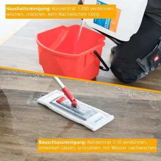 Vloerreiniger voor vinyl en PVC - 5 liter PU-reiniger - Streepvrije, pH-neutrale vloeronderhoudsoplossing