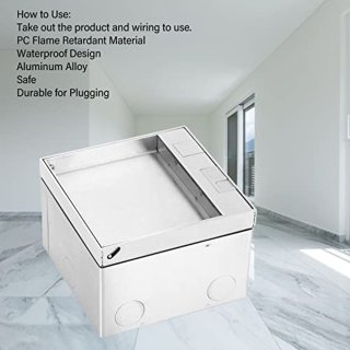 Wat vinden we goed aan de Floor Exhaust Kit, 16A AC250V Stainless Steel Floor Sockets Recessed Floor Outlet with Dual EU Standard Sockets, Floor Outlet Box Floor Plugs for Power Outlets