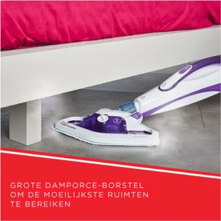 Vaporetto SV440_Double Stoomdweil met Handstoomreiniger en Vaporforce-Borstel - 15-in-1 Functie - Doodt tot 99,9% van Virusdeeltjes Ziektekiemen En Bacteriën - 1500W - 0,3L - Paars