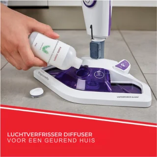 Vaporetto SV440_Double Stoomdweil met Handstoomreiniger en Vaporforce-Borstel - 15-in-1 Functie - Doodt tot 99,9% van Virusdeeltjes Ziektekiemen En Bacteriën - 1500W - 0,3L - Paars