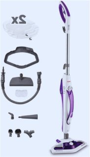 Vaporetto SV440_Double Stoomdweil met Handstoomreiniger en Vaporforce-Borstel - 15-in-1 Functie - Doodt tot 99,9% van Virusdeeltjes Ziektekiemen En Bacteriën - 1500W - 0,3L - Paars review