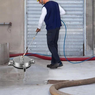 Hoge Drukreiniger Oppervlakte Cleaner - Vloer Druk - 1/4 Inch Snelle Stekker - 4 Wielen Vloer Cleaner met 2 Extensies