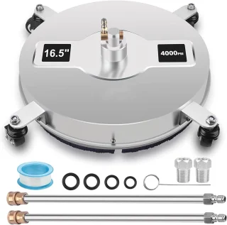 Hoge Drukreiniger Oppervlakte Cleaner - Vloer Druk - 1/4 Inch Snelle Stekker - 4 Wielen Vloer Cleaner met 2 Extensies
