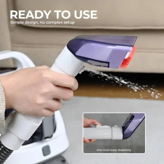 Multifunctionele draagbare tapijtreiniger – Bekledingsreiniger – Diep reinigende shampooier – 12 kPa zuigkracht – 650 W vermogen – Compact ontwerp – Voor tapijt, meubels en auto – Eenvoudig onderhoud – 1400 ml watertank – 1200 ml vuilwatertank