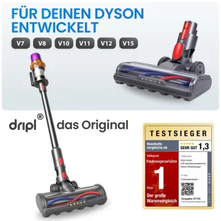 Vloerborstel met LED-verlichting - Geschikt voor Dyson - 1 stuk