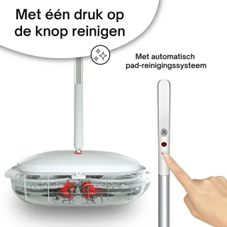Dweil Elektrisch – Draadloze Vloerreiniger met Sprayfunctie & Zelfreiniging – 4-in-1 Mop voor Alle Vloeren