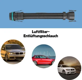 Aramox Turbo luchtfilterslang 13717803842 voor 1 3 4 5 6 7 X1 X3 X4 X5 X6-serie (zwart)