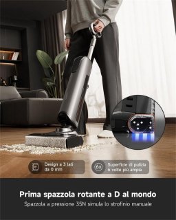 Wat vinden we goed aan de UWANT Staande stofzuiger,20.000Pa Zuigkracht, 100°C Zelfreiniging & Drogen, 180° Plat Ontwerp, Stil 58dB, Draadloos – Geschikt voor Huishoudelijk Gebruik