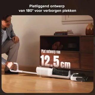 Draadloze all-in-one nat-droogstofzuiger - 20.000 Pa krachtige vloerreiniger met zelfreiniging en drogen