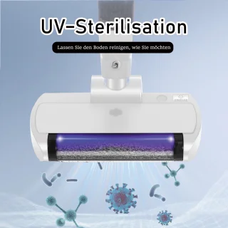 CHIWIN Vloerreiniger - Dweilapparaat - 3 in 1 Elektrische Dweil en Stofzuiger met Zelfreiniging en UV Sterilisatie - Draadloze Vloerreiniger met 550ml Watertank voor Alle Vloertypes