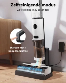 3 in 1 Elektrische Mop met Laadstation 1000W
