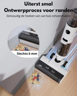 3 in 1 Elektrische Mop met Laadstation 1000W