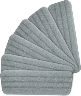 6-pack Microvezel Mopdoeken Vervangingspads - Grijs