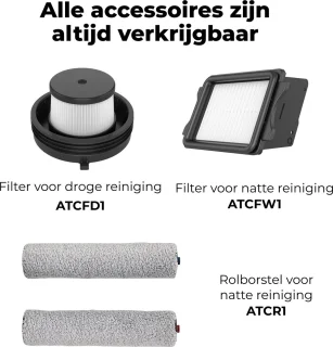 AENO TC1 Combo Transformer 2-in-1 Vloerreiniger & Stofzuiger Zwart/Grijs