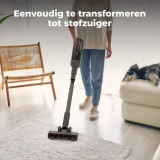 AENO TC1 Combo Transformer 2-in-1 Vloerreiniger & Stofzuiger Zwart/Grijs