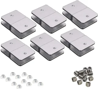 Allecto Plus Plankhouders voor glasplanken - 12 stuks