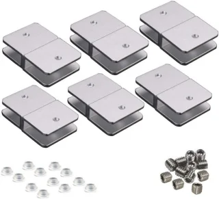 Allecto Plus Plankhouders voor glasplanken - 12 stuks