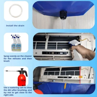 Allecto Premium - Reinigingshoes voor Split Airconditioner 1,5P