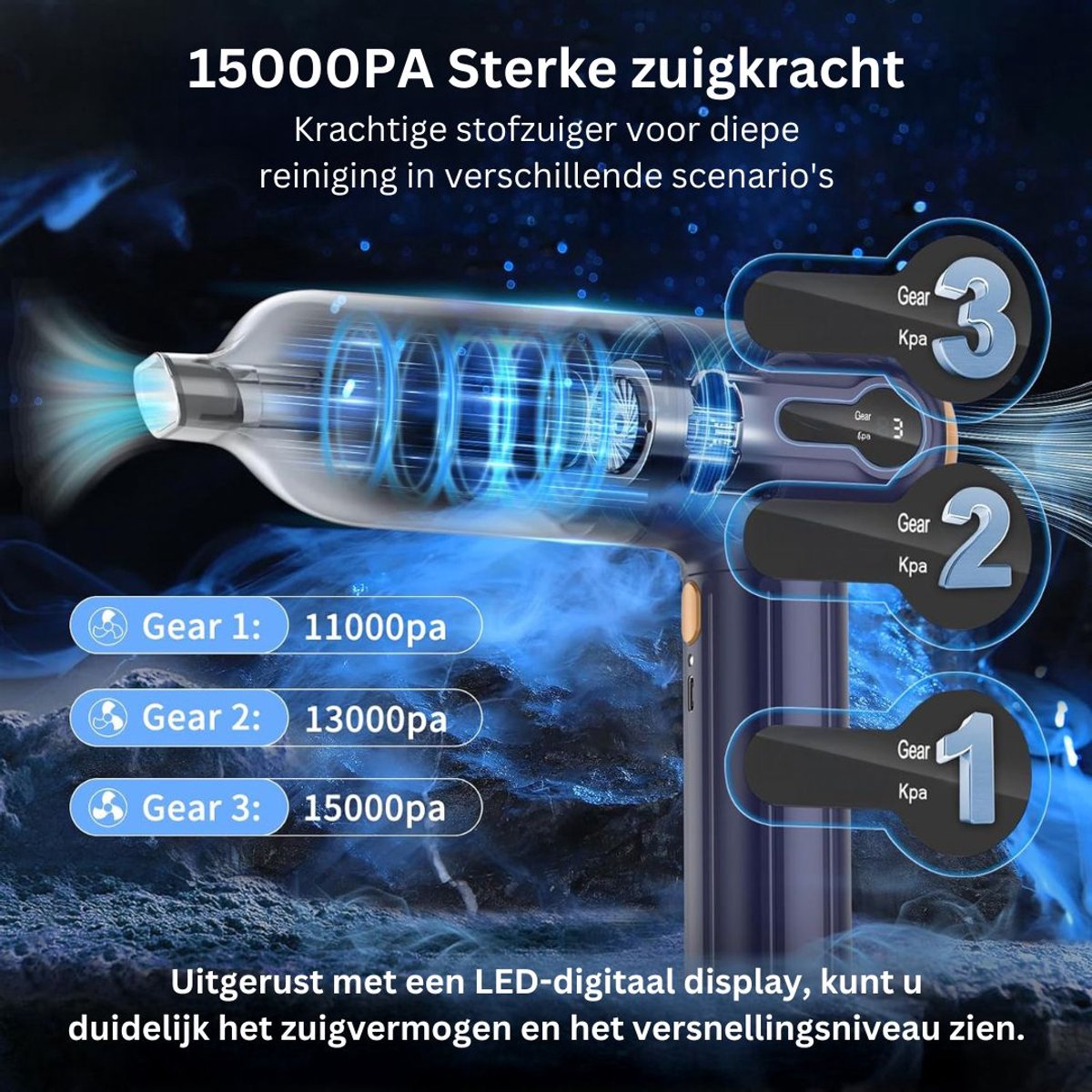 Wat vinden we goed aan de ApexArte Draagbare Tapijt- en Bankreiniger Donkerblauw