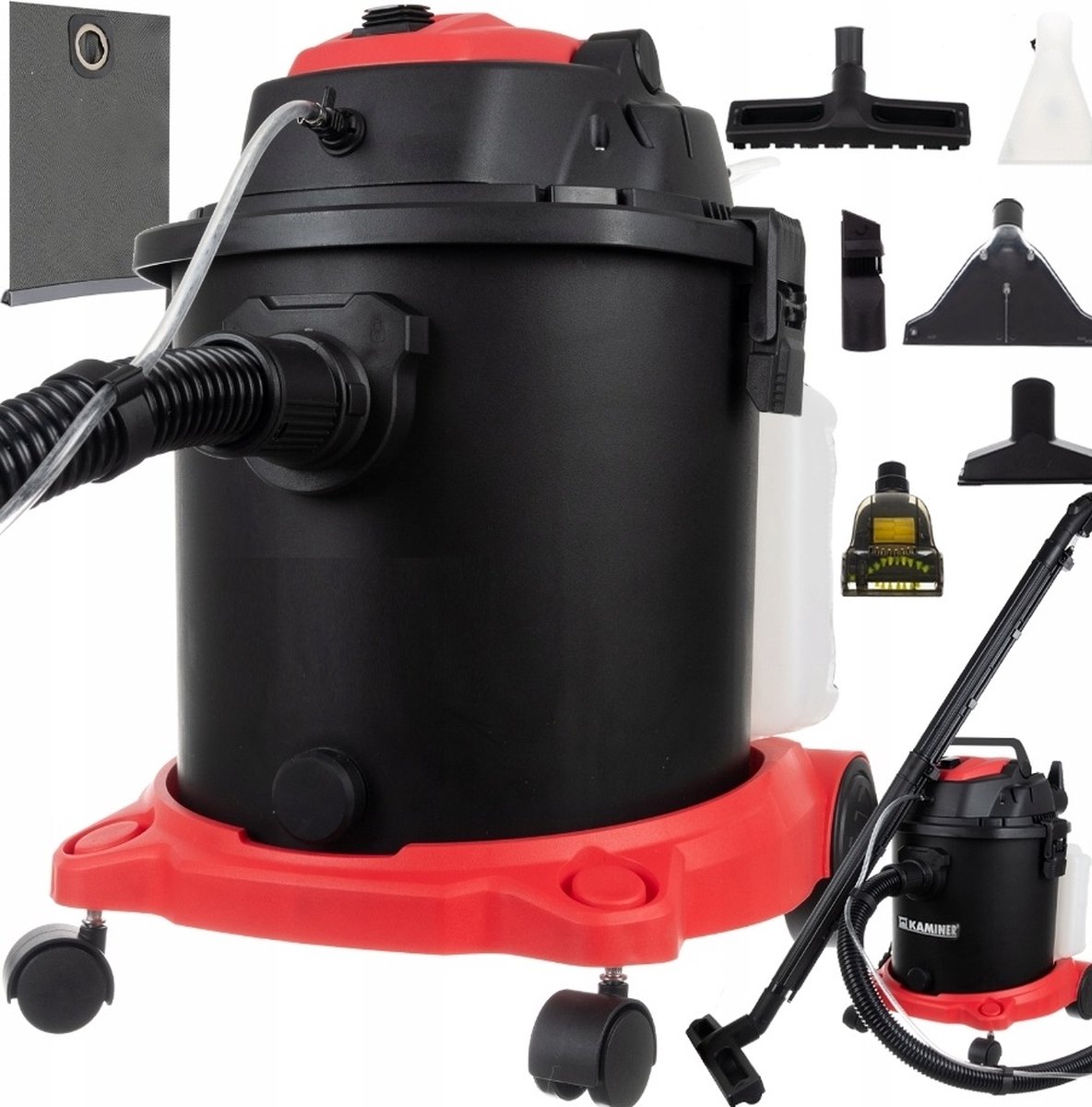 De Ariko Industriële Wasstofzuiger 1600W 20L 3-in-1 in één oogopslag