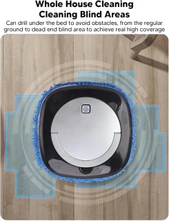 Automatische Mop- en Stofzuigrobot