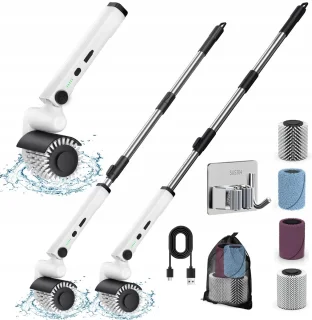 Bedee Elektrische Rolborstel Vloerborstel USB Wit
