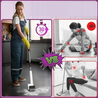 Bedee Elektrische Rolborstel Vloerborstel USB Wit