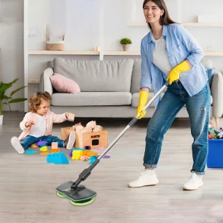 Bedee Handheld Elektrische Dweil met Verstelbare Steel
