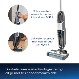BISSELL CrossWave HF3 Draadloze Steelstofzuiger 3639N