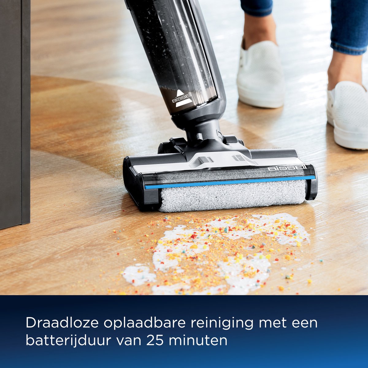 Wat vinden we goed aan de BISSELL CrossWave HF3 Draadloze Steelstofzuiger 3639N