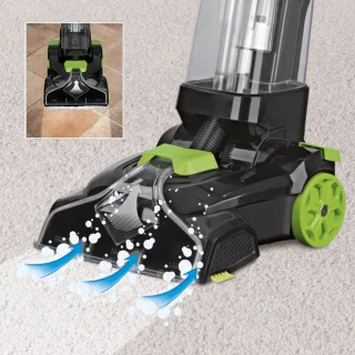 CLEANmaxx Tapijtreiniger professioneel zwart/groen