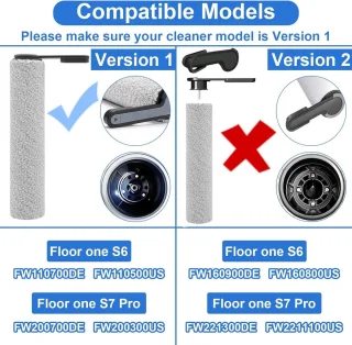 Cosensi Borstelrol Vervangingsset voor Floor One S7 Pro/S6