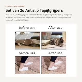 Dailygoods tapijtgrijpers 26 stuks