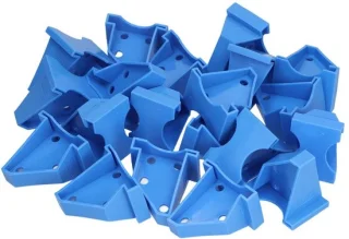 Dailygoods vloerafstandhouders 20 stuks abs driehoekig