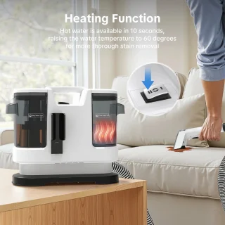 Wat vinden we goed aan de DIMICO Tapijtreiniger - Wit