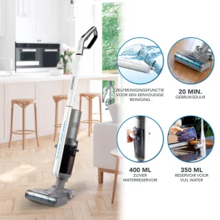 DOMO DO236SW Dual Floor Clean Expert Vloerreiniger 21,6V Li-ion