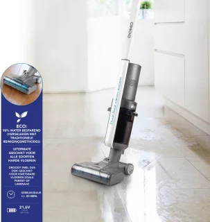 DOMO DO236SW Dual Floor Clean Expert Vloerreiniger 21,6V Li-ion