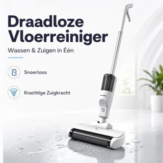 Moeiteloos schone vloeren met de draadloze elektrische dweil