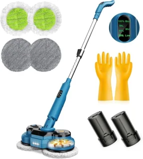 Draadloze elektrische mop - Wit