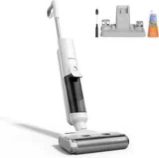 Draadloze Vloerreiniger – Stofzuiger – Dweilmachine – Nat En Droog – Schoonmaakrobot – Tot 60 Minuten Werktijd – Zelfreinigend Systeem Met 180° Kantelbare Kop