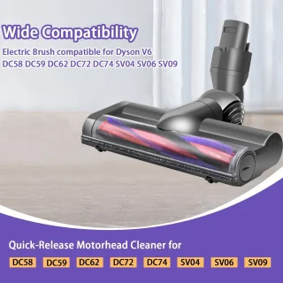 Wat vinden we goed aan de Dyson V6 Borstelkop Accessoire