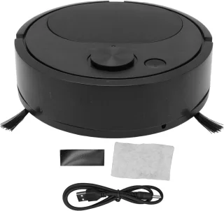 Eamber Mini Veegrobot Zwart