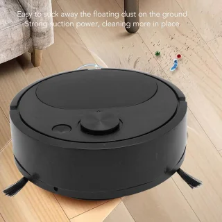 Eamber Mini Veegrobot Zwart