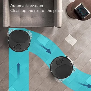 Eamber Mini Veegrobot Zwart