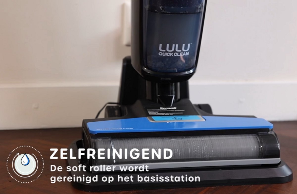 Wat vinden we goed aan de Ecowel MA03L nat- en droogstofzuiger met zelfreinigend basisstation zwart/blauw