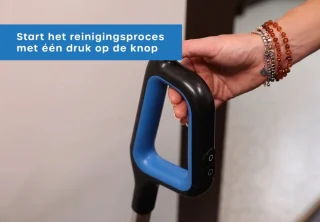 Ecowel MA03L nat- en droogstofzuiger met zelfreinigend basisstation zwart/blauw