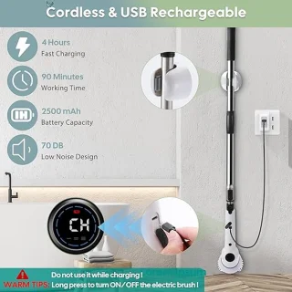 Elektrische 9-in-1 Reinigingsborstel Draadloos