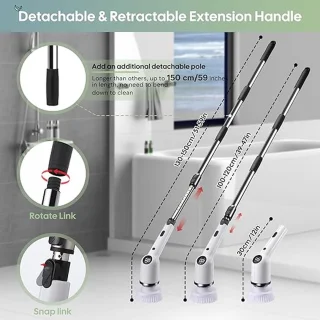 Elektrische 9-in-1 Reinigingsborstel Draadloos